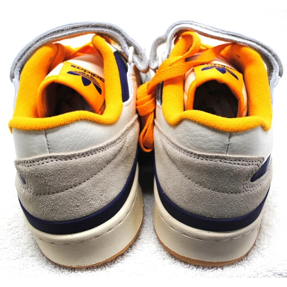 Adidas Mens Size 12.5 Forum 84 Low #GW2007 White Gold Sneaker Shoes New